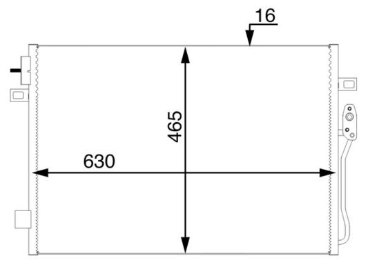 Mahle AC47000S - Condenser, air conditioning