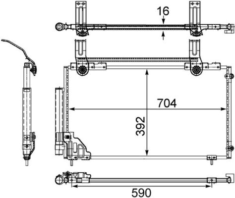 Mahle AC471000S - Condenser, air conditioning