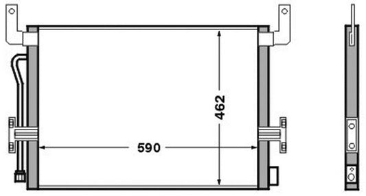 Mahle AC524000S - Condenser, air conditioning