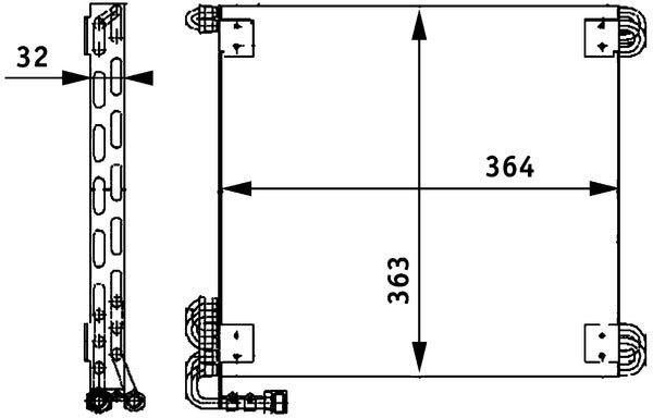 Mahle AC660000P - Condenser, air conditioning