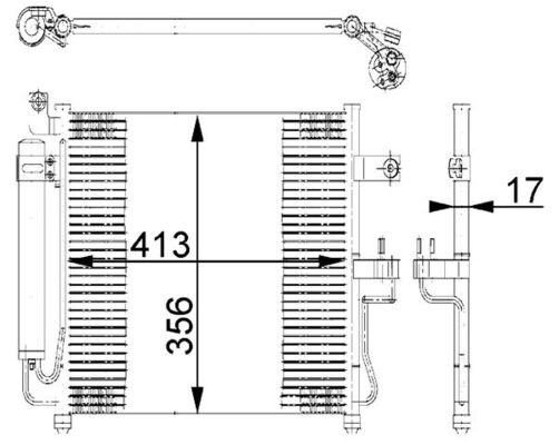 Mahle AC677000S - Condenser, air conditioning