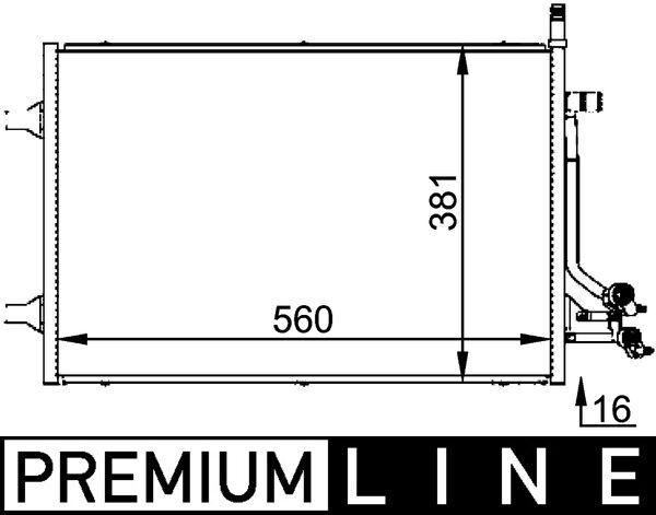 Mahle AC692000P - Condenser, air conditioning
