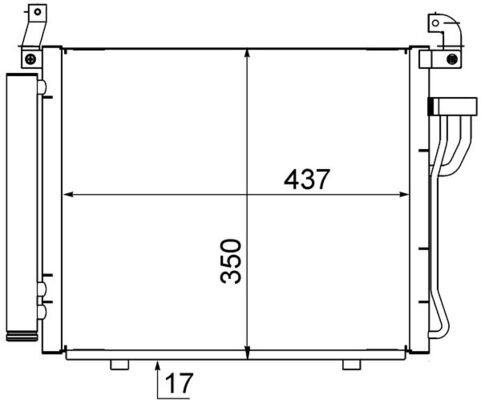 Mahle AC712000S - Condenser, air conditioning