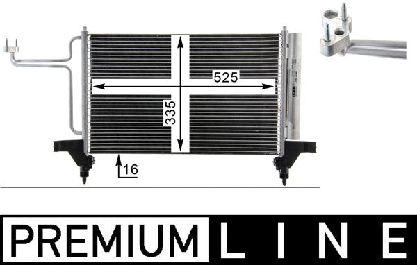 Mahle AC790000P - Condenser, air conditioning