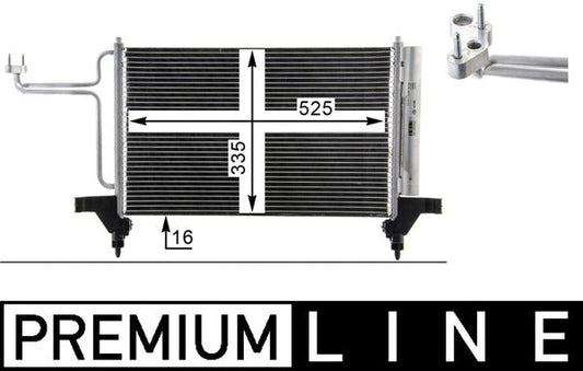 Mahle AC790000P - Condenser, air conditioning