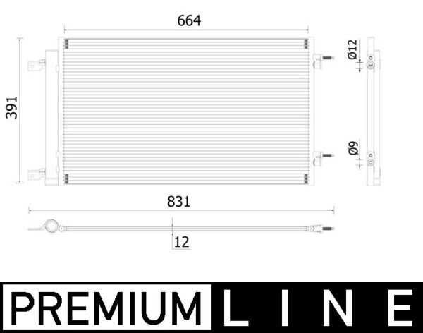 Mahle AC901000P - Condenser, air conditioning