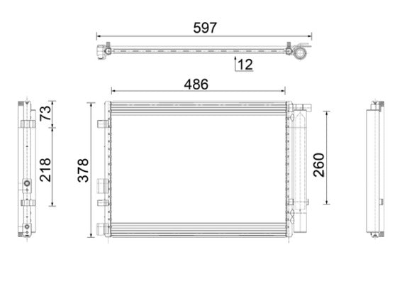 Mahle AC916000P - Condenser, air conditioning