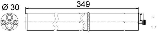 Mahle AD243000S - Dryer, air conditioning