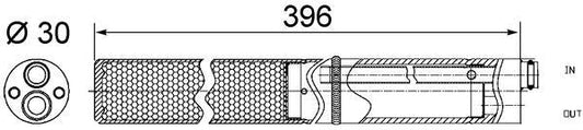 Mahle AD244001S - Dryer, air conditioning