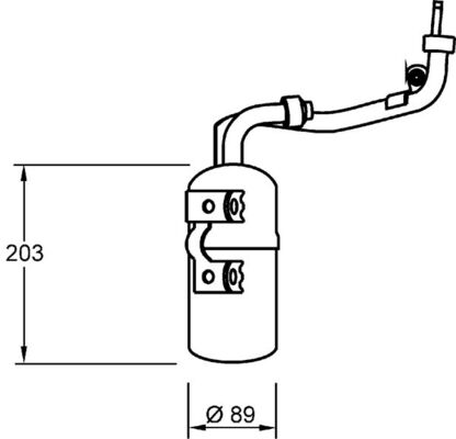 Mahle AD277000S - Dryer, air conditioning