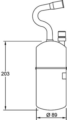 Mahle AD34000S - Dryer, air conditioning