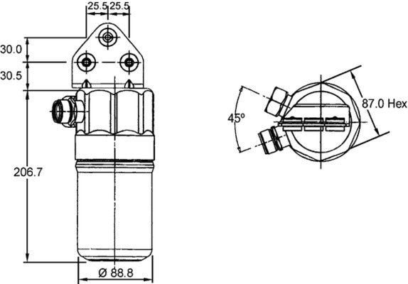 Mahle AD41000S - Dryer, air conditioning