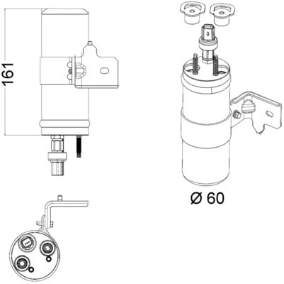 Mahle AD5000P - Dryer, air conditioning
