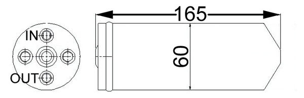 Mahle AD61000S - Dryer, air conditioning