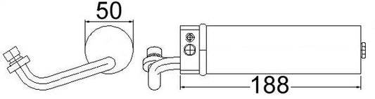 Mahle AD68000S - Dryer, air conditioning