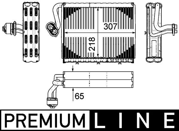 MAHLE AE108000P Air Conditioning Evaporator