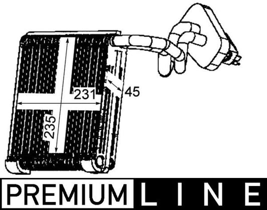 Mahle AE111000P - Evaporator, air conditioning