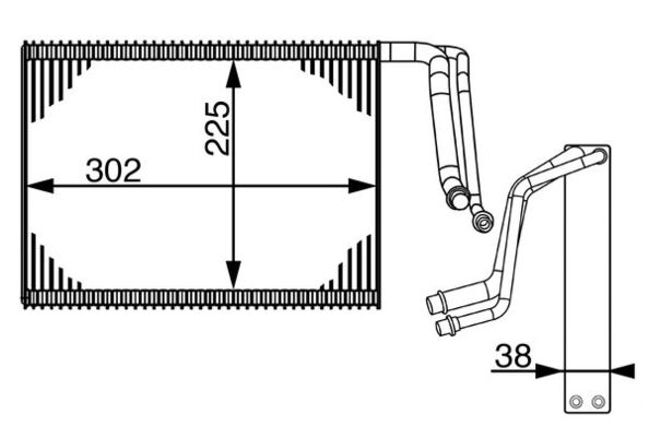 Mahle AE143000S - Evaporator, air conditioning