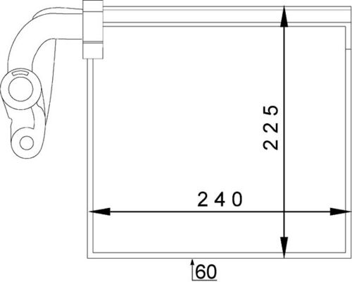 Mahle AE145000P - Evaporator, air conditioning