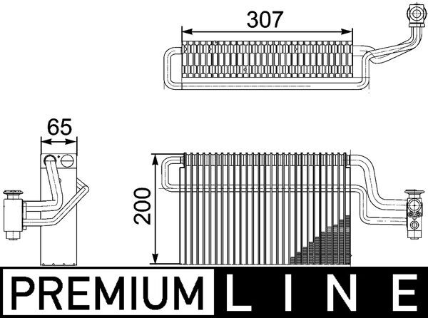 Mahle AE146000P - Evaporator, air conditioning
