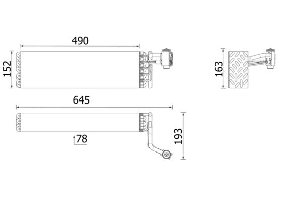 Mahle AE199000P - Evaporator, air conditioning