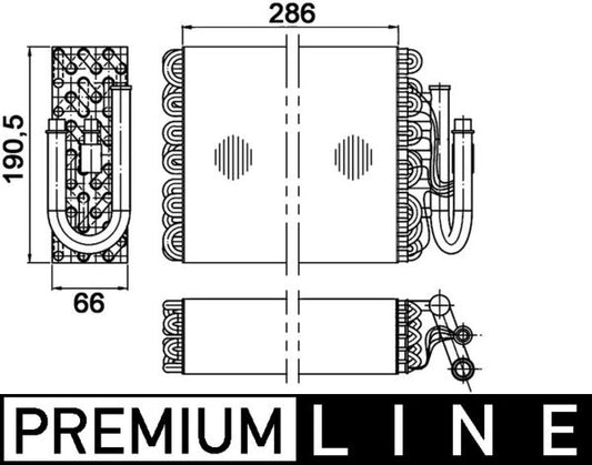 Mahle AE35000P - Evaporator, air conditioning
