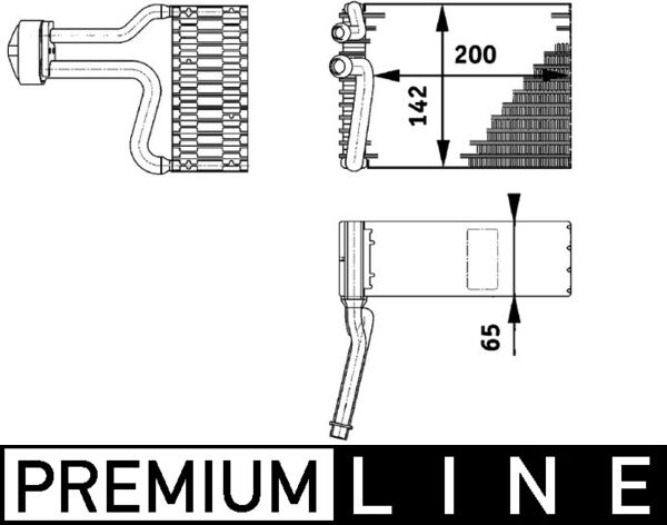 Mahle AE66000P - Evaporator, air conditioning