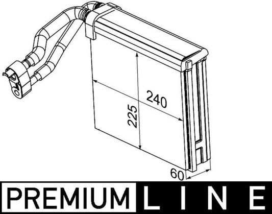 Mahle AE94000P - Evaporator, air conditioning