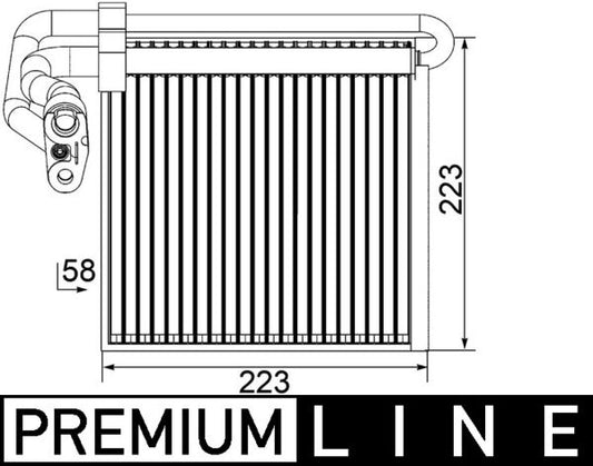 Mahle AE97000P - Evaporator, air conditioning