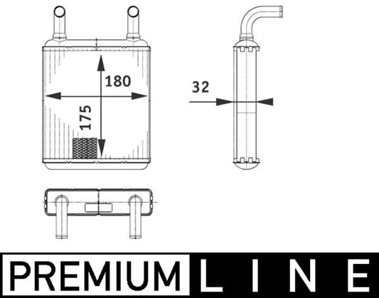 Mahle AH132000P - Heat Exchanger, interior heating