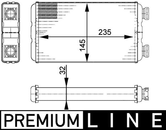 Mahle AH138000P - Heat Exchanger, interior heating