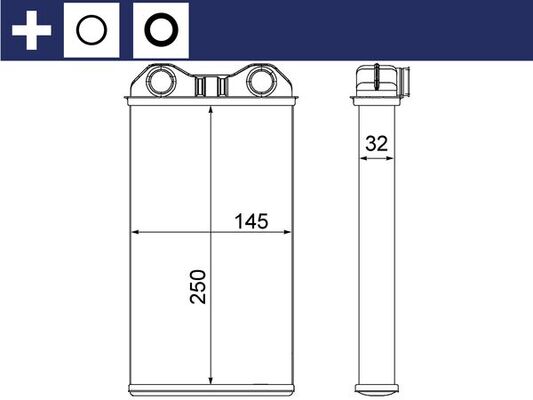 Mahle AH14000S - Heat Exchanger, interior heating