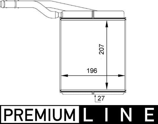 Mahle AH143000P - Heat Exchanger, interior heating