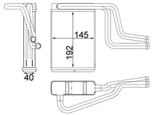 Mahle AH146000S - Heat Exchanger, interior heating