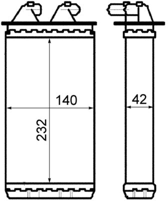 Mahle AH149000S - Heat Exchanger, interior heating