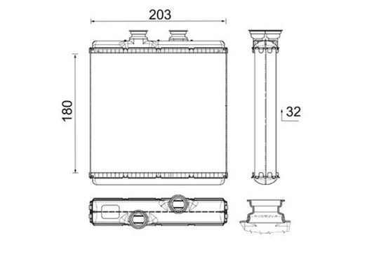 Mahle AH183000P - Heat Exchanger, interior heating