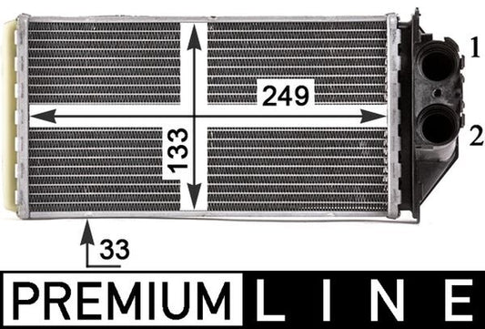 Mahle AH187000P - Heat Exchanger, interior heating