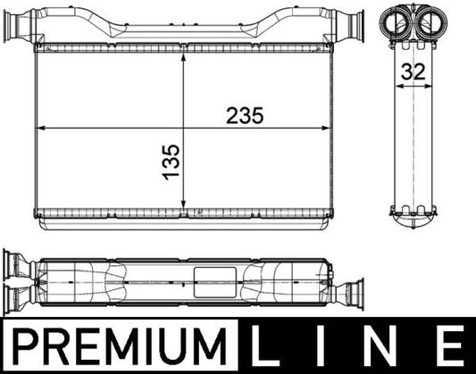 Mahle AH189000P - Heat Exchanger, interior heating