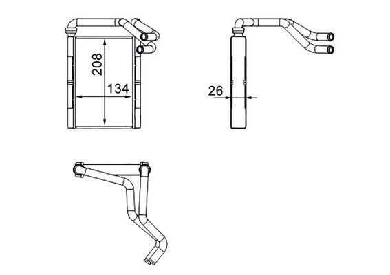 Mahle AH273000S - Heat Exchanger, interior heating