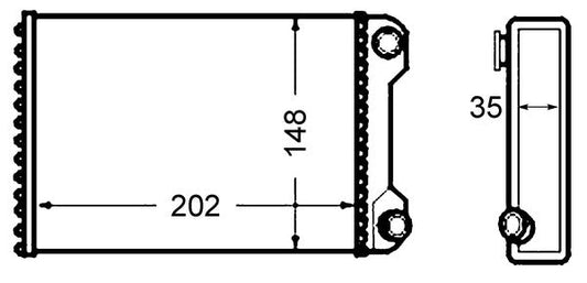 Mahle AH59000S - Heat Exchanger, interior heating