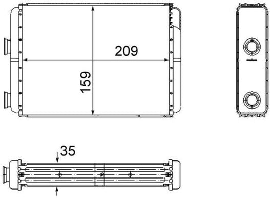 Mahle AH60000S - Heat Exchanger, interior heating