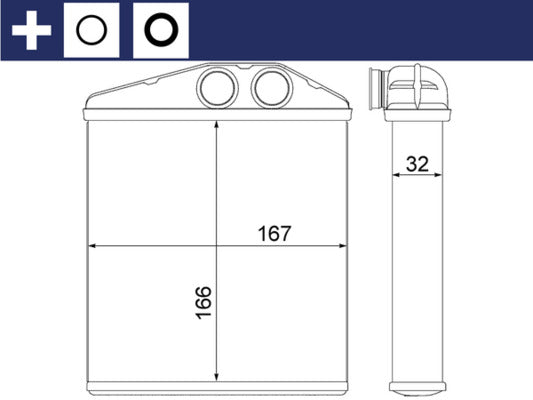 Mahle AH6000S - Heat Exchanger, interior heating