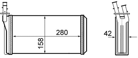 Mahle AH63000S - Heat Exchanger, interior heating