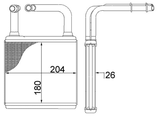 Mahle AH78000S - Heat Exchanger, interior heating