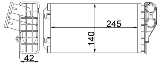 Mahle AH82000S - Heat Exchanger, interior heating