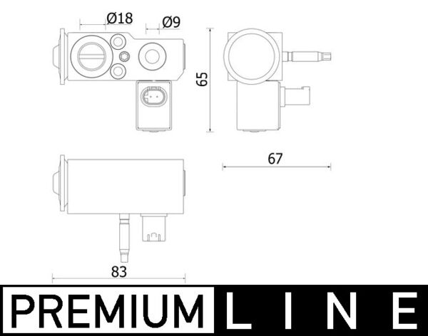 Mahle AVE141000P - Expansion Valve, air conditioning