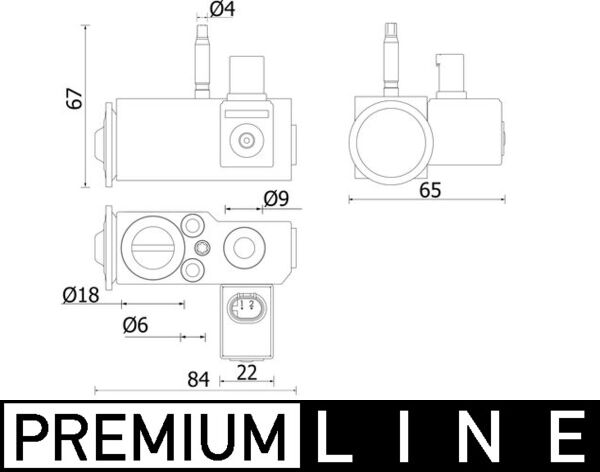 Mahle AVE144000P - Expansion Valve, air conditioning