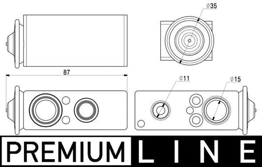 Mahle AVE17000P - Expansion Valve, air conditioning