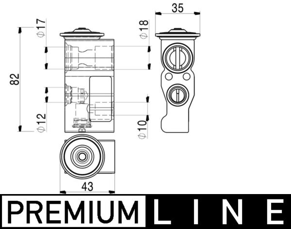 Mahle AVE2000P - Expansion Valve, air conditioning