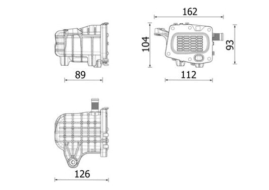 Mahle CE41000P - Cooler, exhaust gas recirculation
